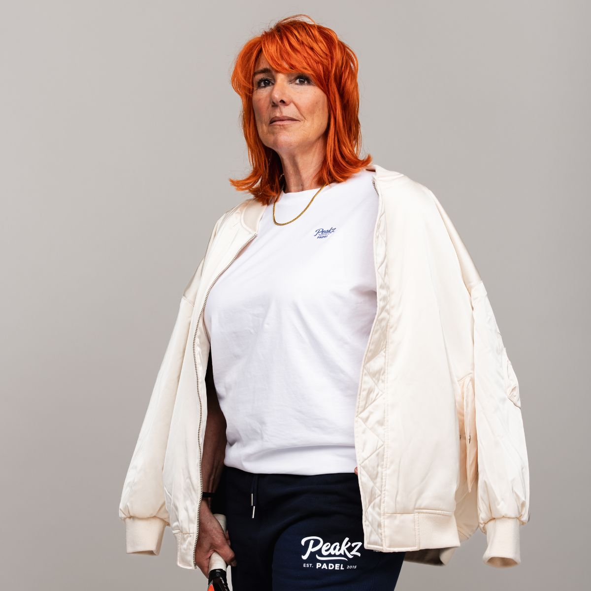 Peakz Padel Classic White Tee
