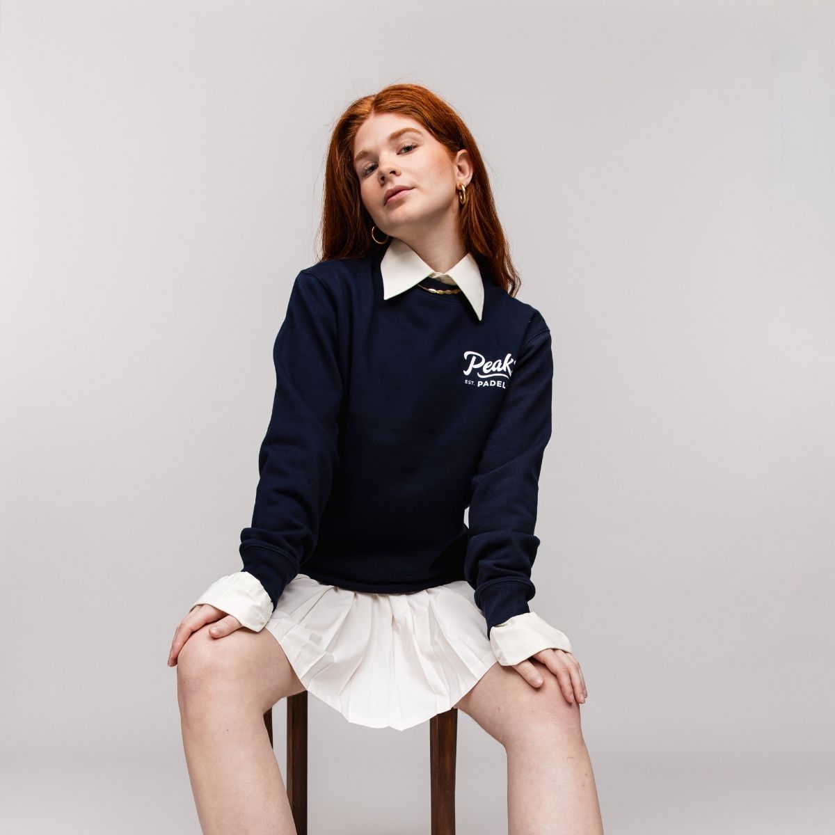 Peakz Padel Crewneck Blue